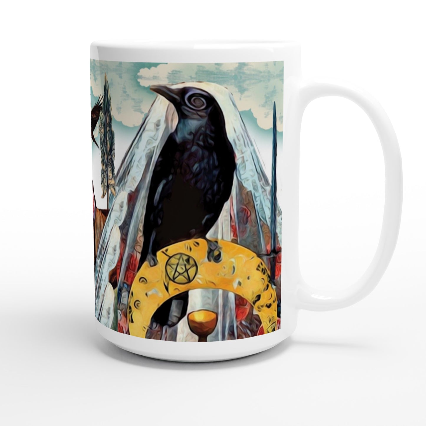 Crow Tarot 15oz Ceramic Mug